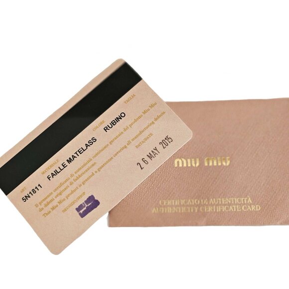 MIU MIU RED FABRIC MATELASSE WRISTLET CLUTCH - Picture 12 of 14